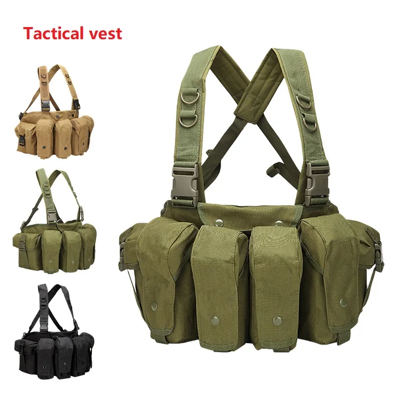 

800D Plate Carrier Vest Hunting Tactical Vest Outdoor Chest Rig Tactical Military Vest Black Paintball CS Army Webbed Gear Men