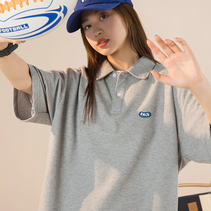 Женская футболка-поло с коротким рукавом летняя футболка Y2k 2022 |