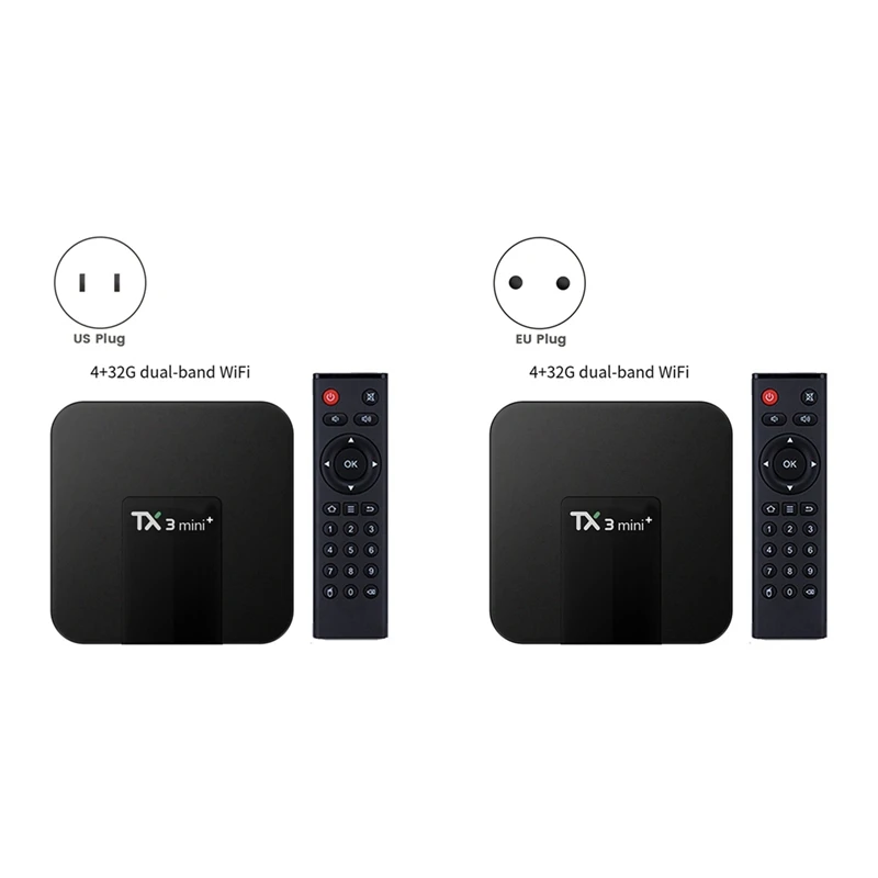TX3 Mini + ТВ-приставка S905W2 4G/32G двухдиапазонный 2 4 ГГц и 5 Wi-Fi Bluetooth BT телеприставка