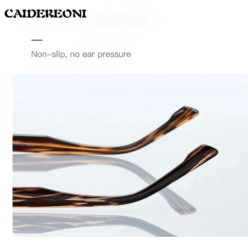 CAIDERONI TR Square Large Men Eyeglasses Optical Frame Presbyopia Personalized Photochromic Prescription Customized PFD2199