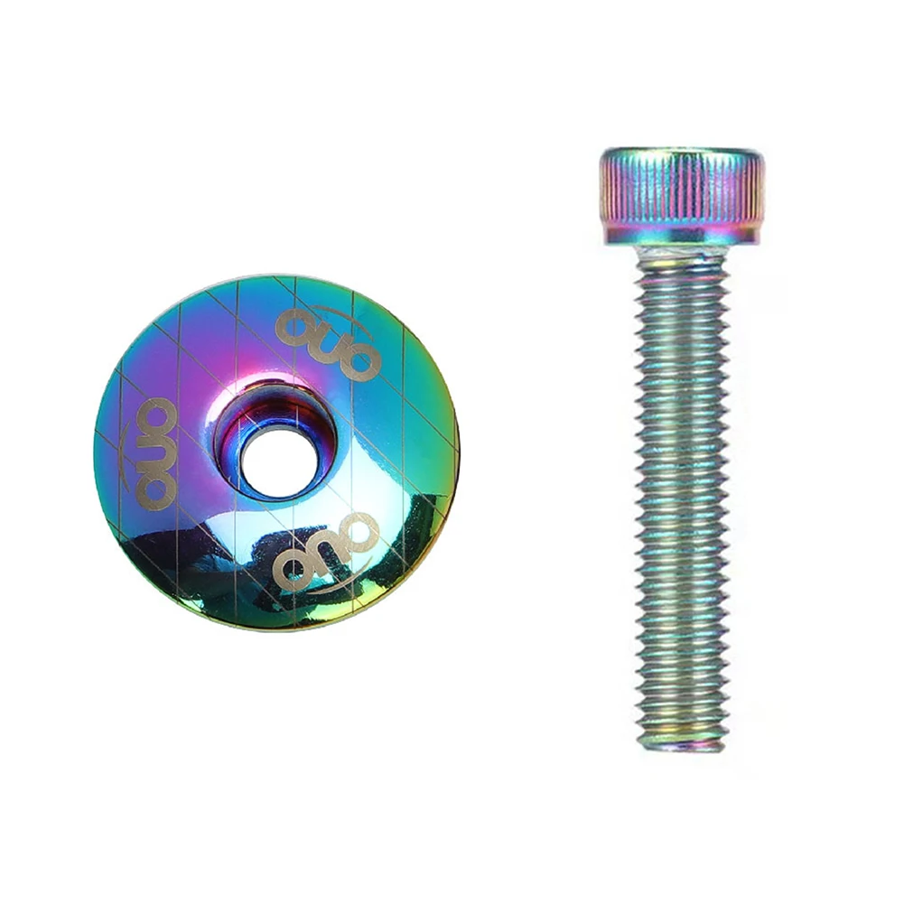 

Bicycle Headset Cover Stem Cover Colorful Screw Front Fork Aluminum Alloy Handle Stand Bowl Set Colorful Screw Faucet Repair