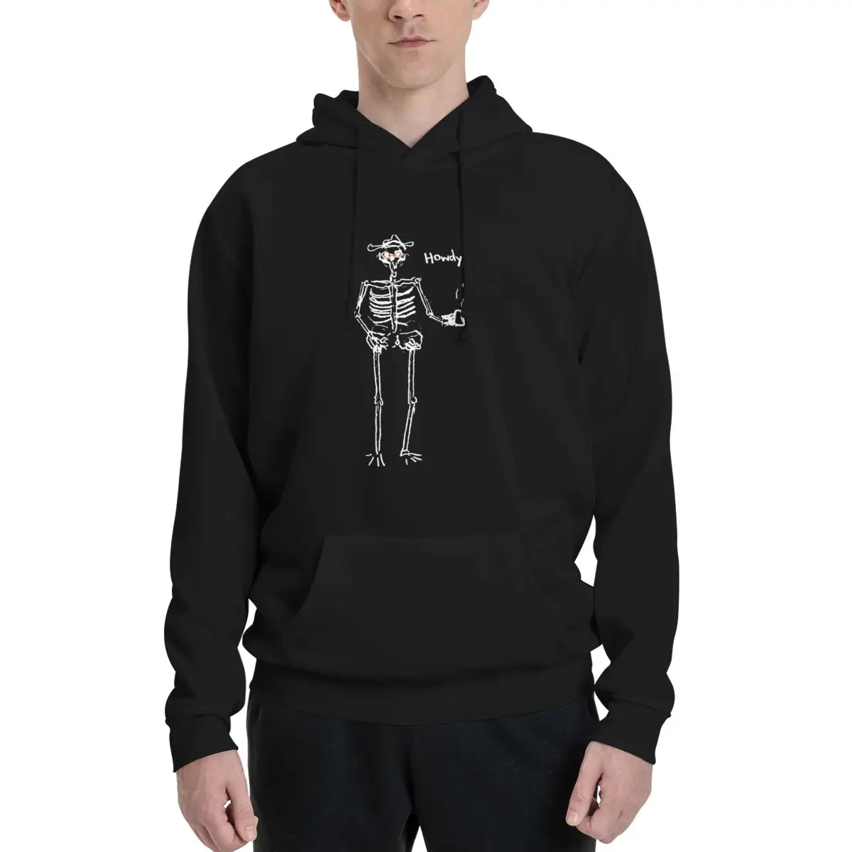 

Ryan Trahan Merch Howdy Skeleton Polyester Hoodie Men's Women's Sweater Size XXS-3XL