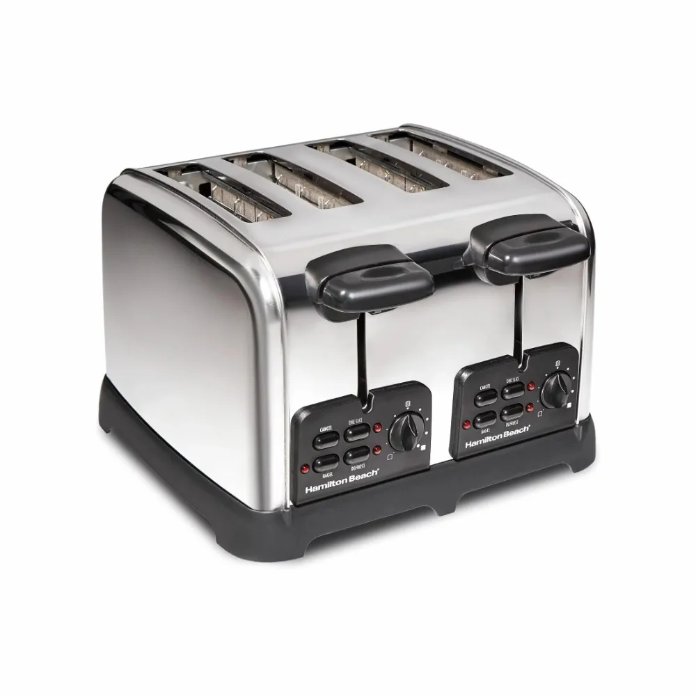 

2023 New Hamilton Beach Classic 4 Slice Toaster with Sure-Toast Technology - Stainless Steel