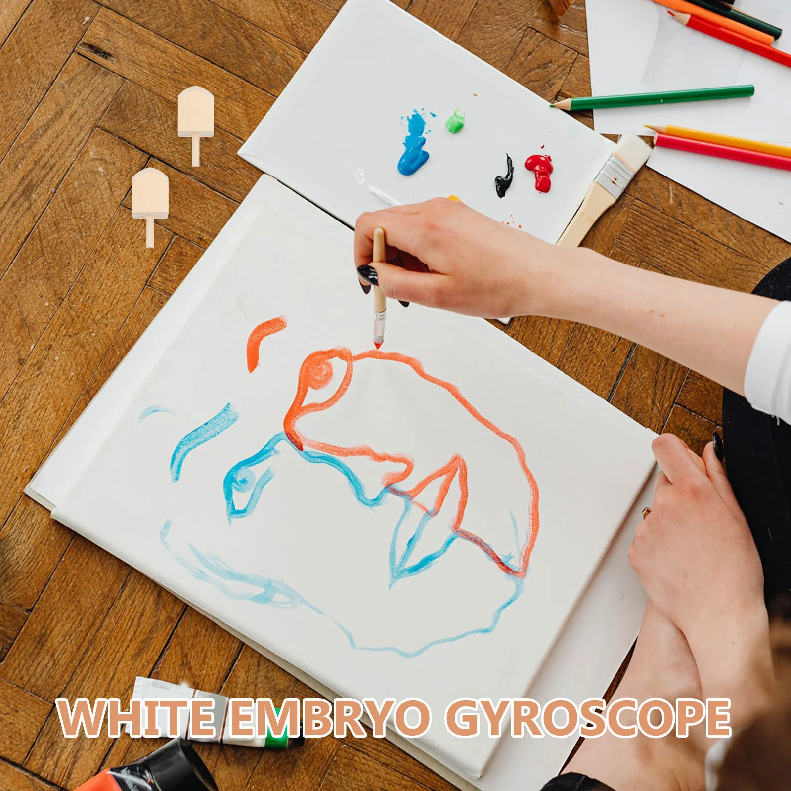 10 шт. гироскоп Ханука Dreidel детские игрушки баланс дерево лотоса красите свой