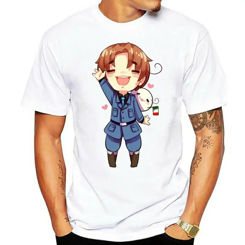 Фото Рубашка женская Футболка футболки топ Мужская футболка Италия Hetalia Unisex T №1