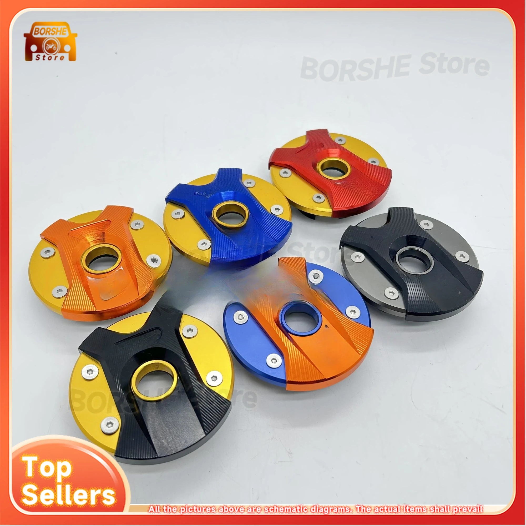 Фото Подходит для TWPO Yamaha BWS X Duck Iron Man, модификация электрического мотоцикла, алюминиевый сплав, цветное покрытие, титан, синее топливо №2