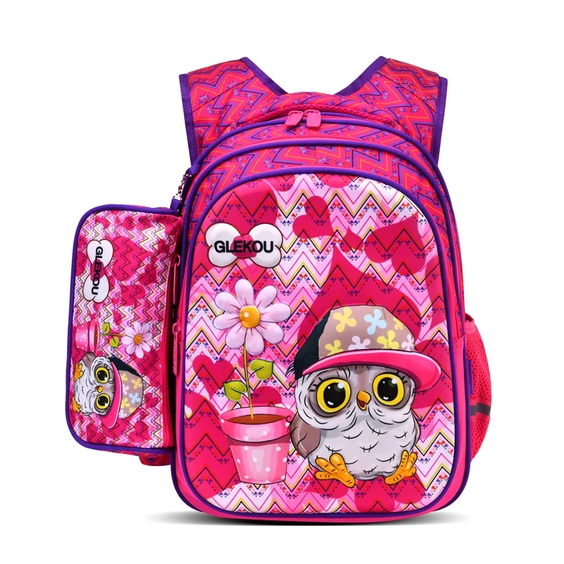 Cartoon Unicorn Grade 2-6 Children Breathable Fashion Backpacks New Girls Princess Boys Cute 16 Inches Schoolbags Breathable Hot