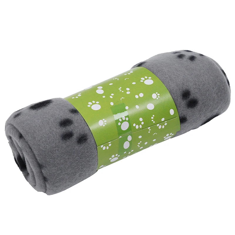 Акция! Одеяло для домашних животных Флисовое одеяло собак кошек 60x70 см (серый) |