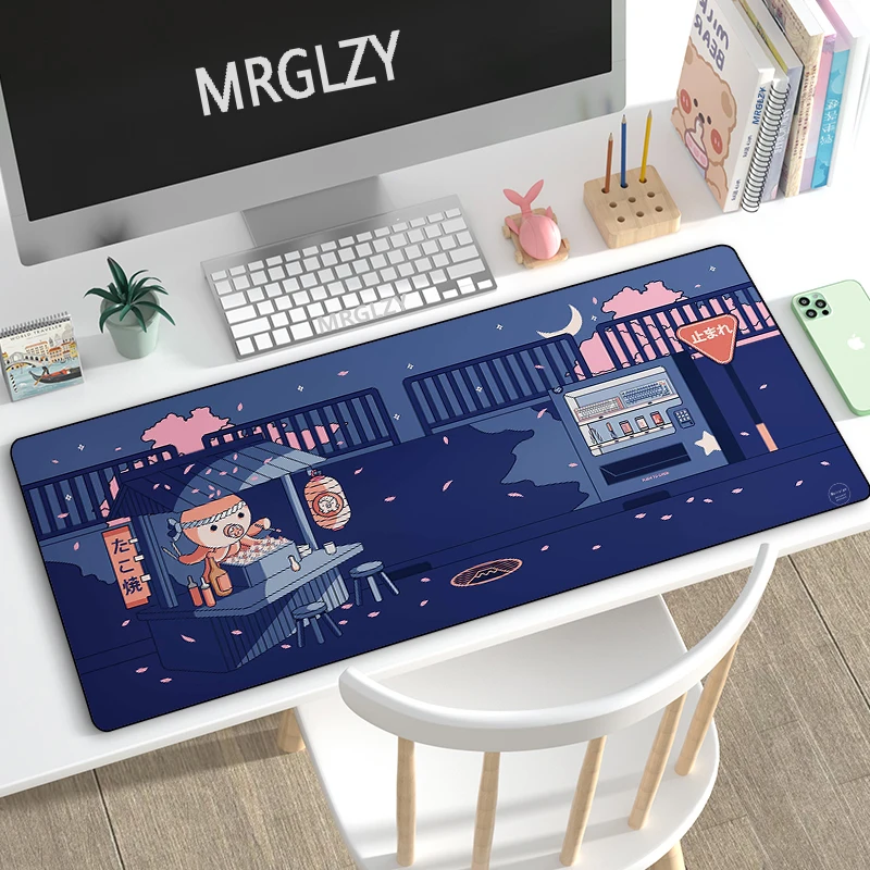 Drop Shipping Anime Rubber Keyboard Mousepas Cartoon Octopus Kawaii Gaming Mouse Pad Large Desk Mat for Laptop Gamer Pad Carpet