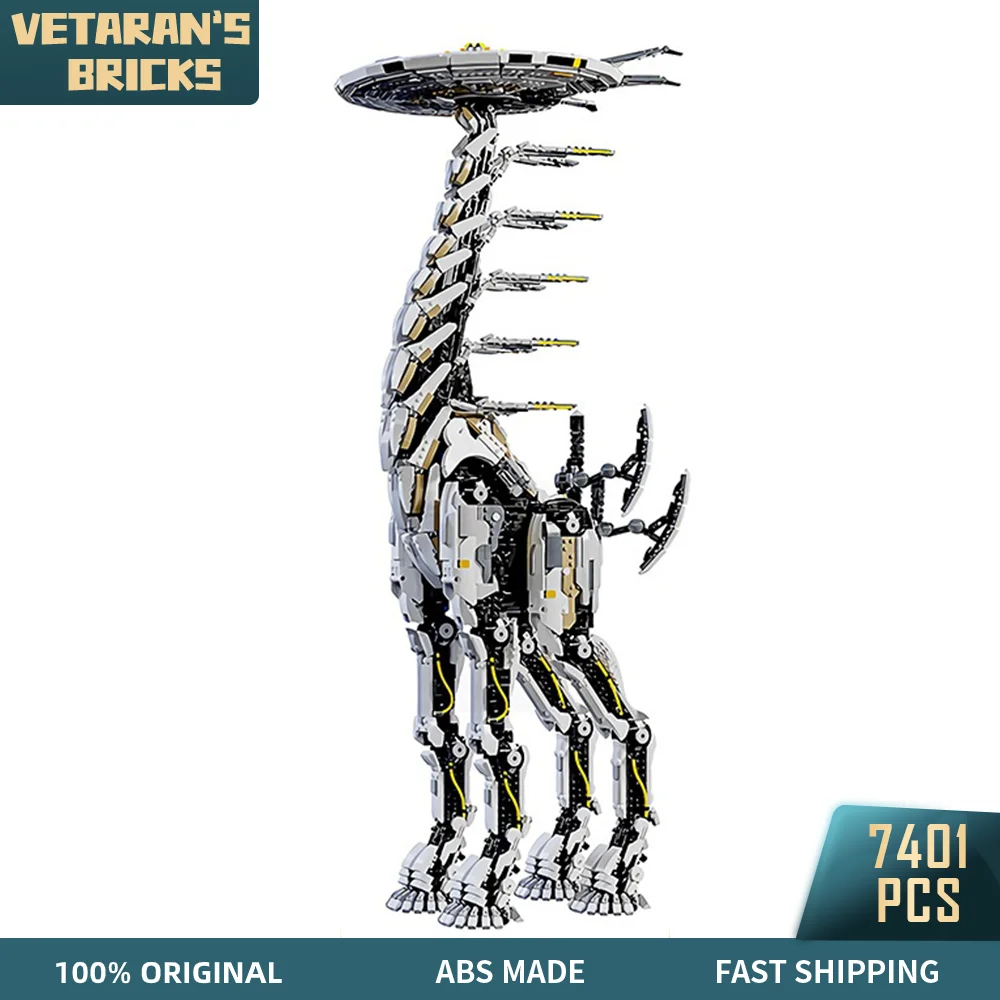 

MOC Tallneck Giraffe Mount Monster Horizon Game Roles Wild Animal Figure Bricks Model Building Blocks Children Toys for Boys