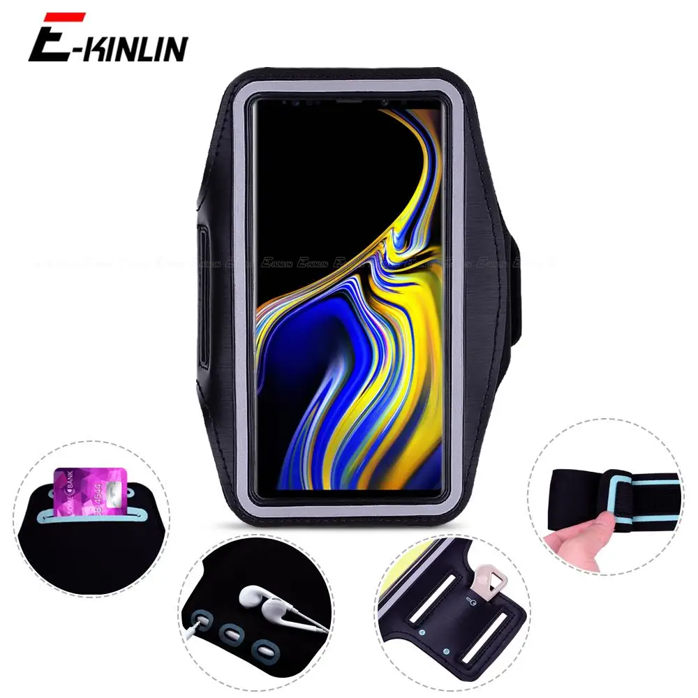 Sport Gym Running Workout Case Pouch Arm Band For Samsung Galaxy S10e S9 S8 Note 9 8 5 S6 S7 Edge Plus Phone Belt Bag Cover