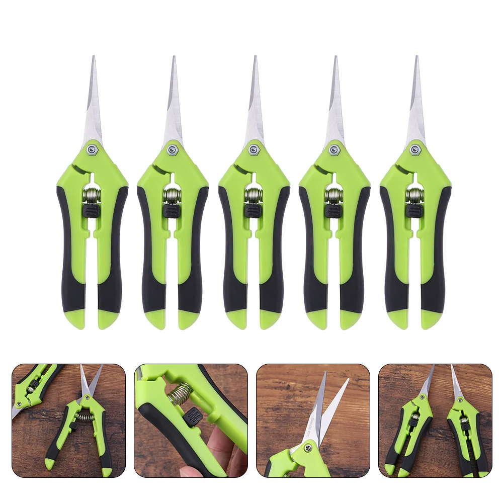 

5pcs Durable Labor-saving Convenient Branch Scissor Pruning Shear Pruning Cutter for Lawn Yard Garden
