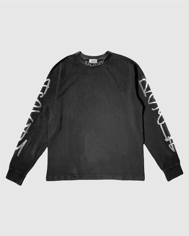 

Tees ASKYURSELF T Shirt Men Women 1:1 Best Quality ASKYURSELF T-shirts Oversize Tee Long Sleeve Print Tops