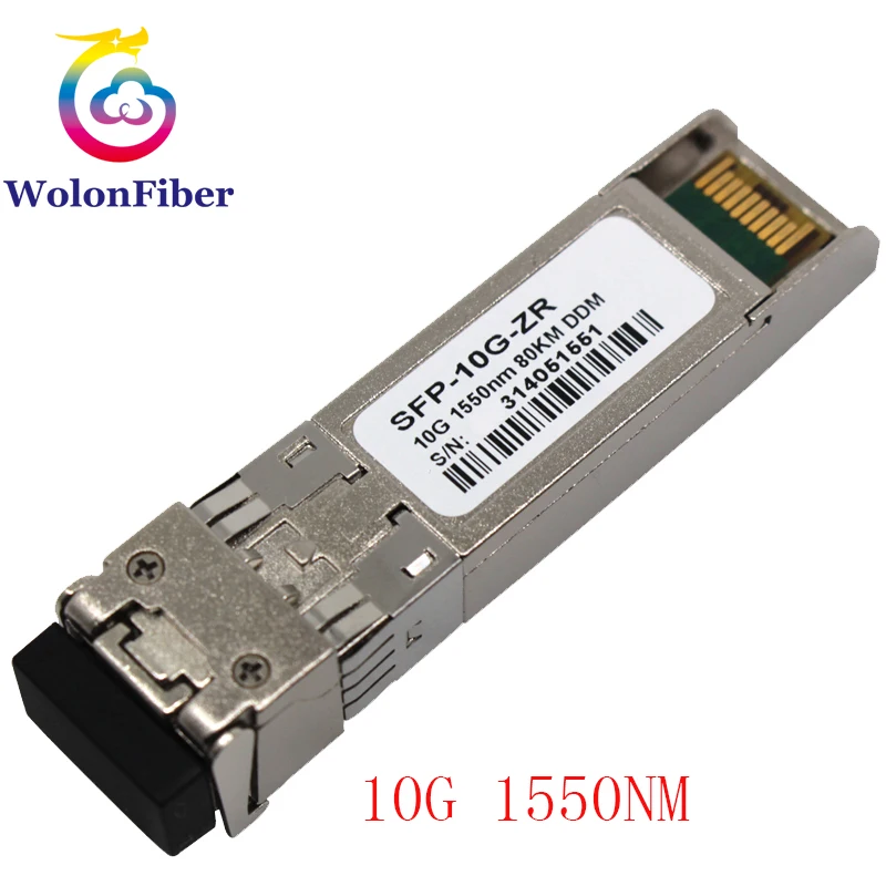 

10G SFP волоконно-оптический трансивер 80KM ZR 1550 нм модуль приемопередатчика совместимый волоконно-оптический модуль