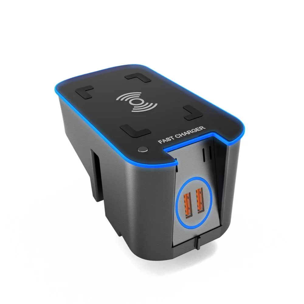 Для Volvo XC90 XC60 V60 S90 S60 V90 Автомобильная беспроводная зарядка 15 Вт Быстрое