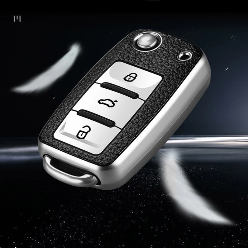 

Soft TPU Auto for Smart Remote Cover Vehicle Decor Fit for Golf 7 mk7 Ibiza Leon Altea Aztec Octavia A7 Bright Colors
