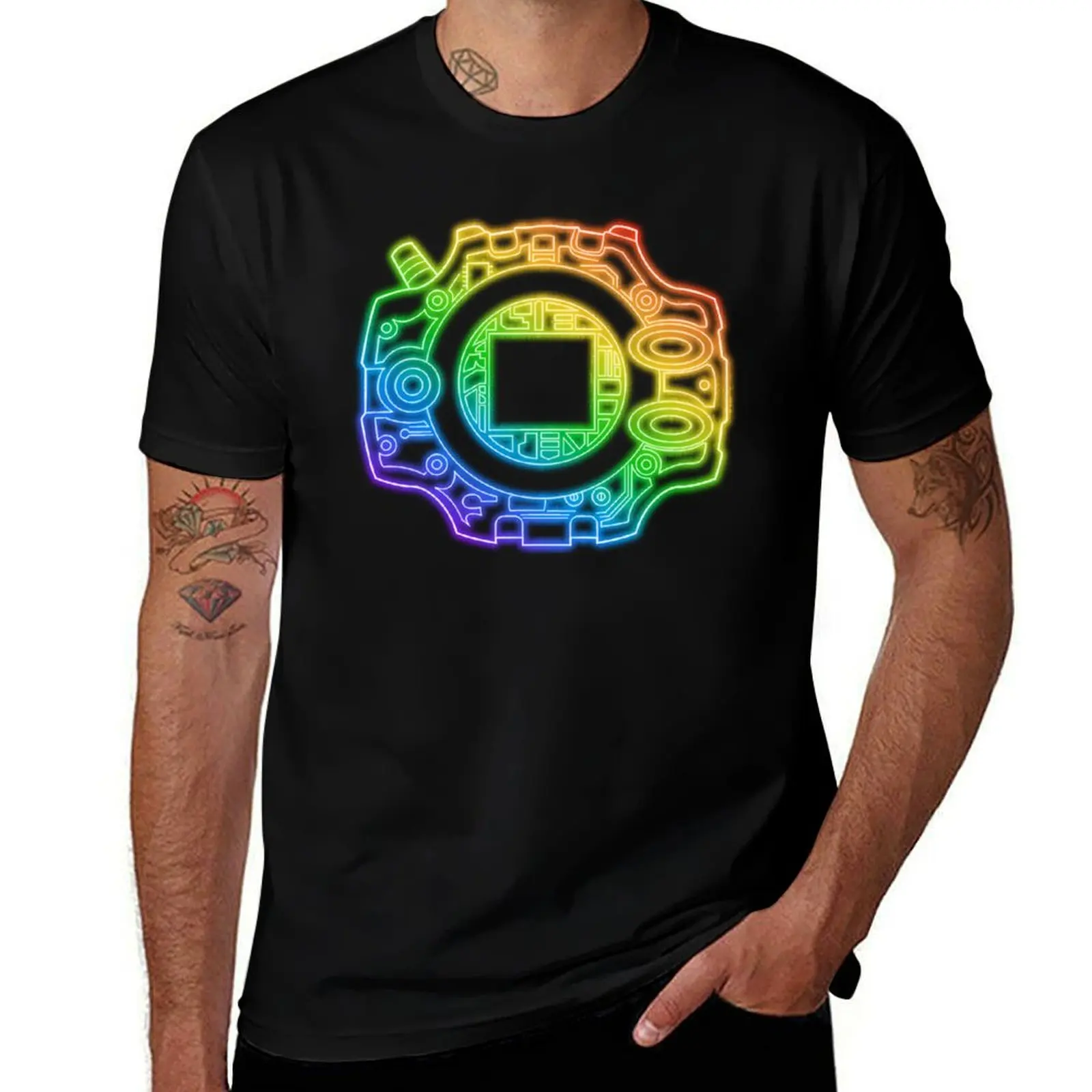 Футболка Digivice роскошная одежда лабу аниме-фигурки футболки с рисунком рэпера