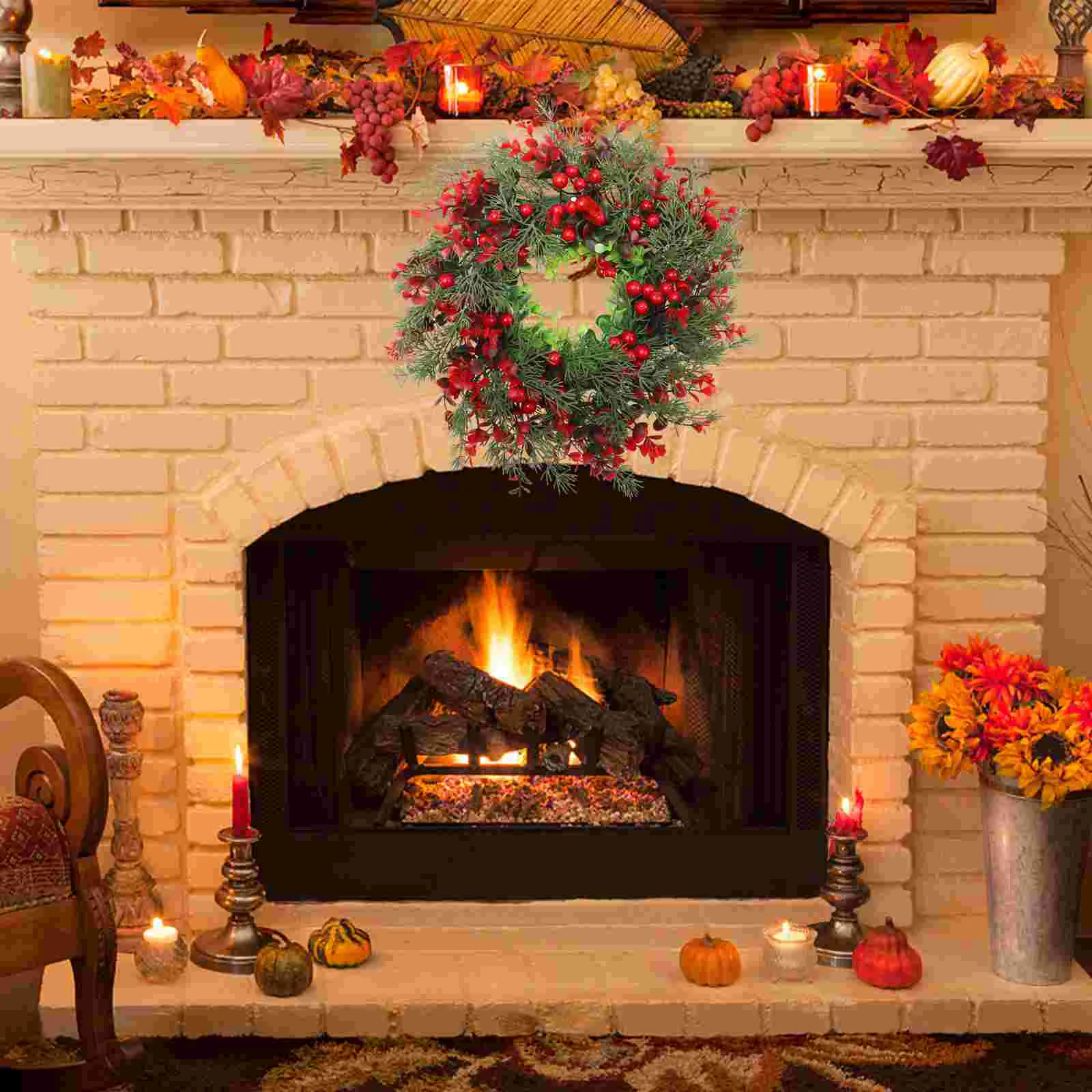 Искусственная гирлянда венок рождественские венки для дверей принадлежности