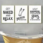 Современная черно-белая предупреждающая Картина на холсте скандинавские Настенные Декоративные плакаты и принты для ванной и туалета художественная картина украшение для дома