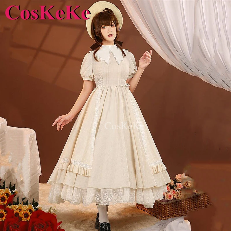 CosKeKe Kinomoto Sakura Косплей Аниме Cardcaptor Костюм Подарок от известного отца Великолепное