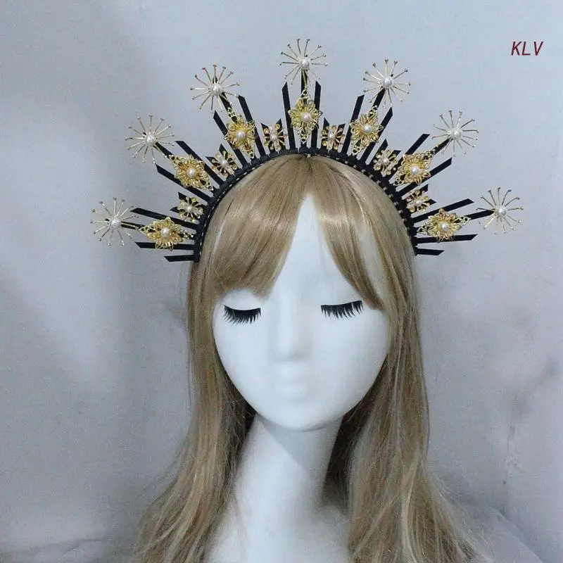 

Sun-Goddess DIY Headband Party Costume Hairband Making Kits Tiara Crown Hairhoop 6XDA