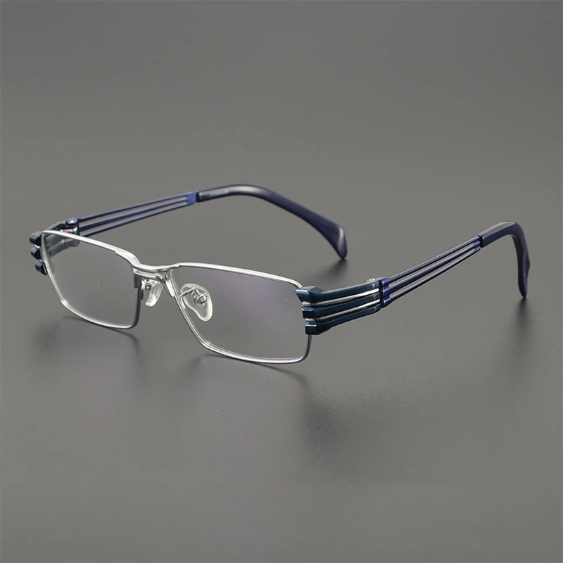 

Очки в стиле ретро для мужчин и женщин, модные дизайнерские квадратные титановые оптические очки для чтения при близорукости, Классические индивидуализированные