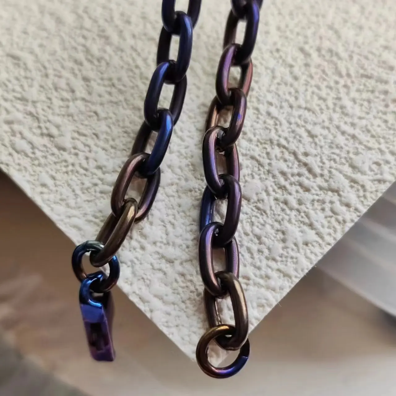 Цепочка из чистого титана для браслетов унисекс ширина 6 8 мм