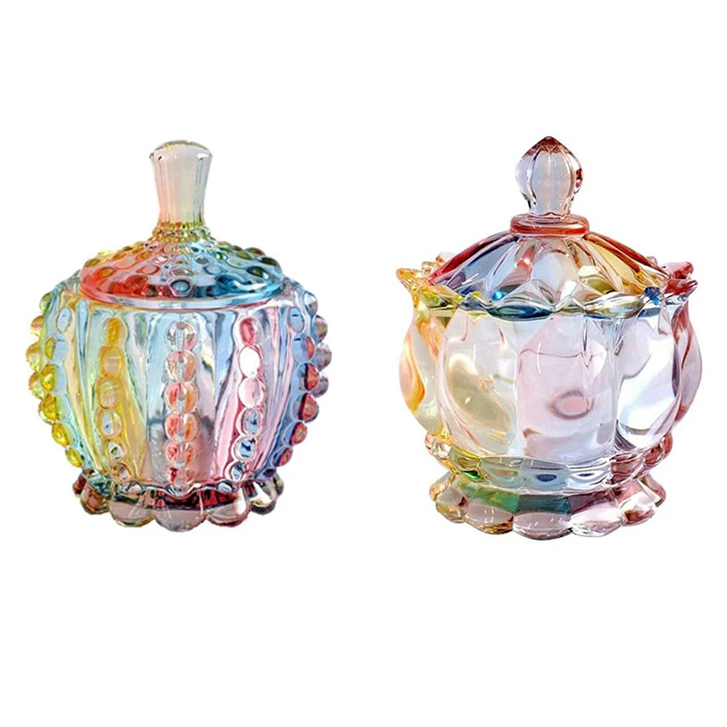 

Красочные банки для закусок и мелочей, стеклянные банки для хранения конфет в европейском стиле