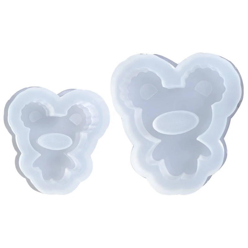 

Quicksand Resin Shaker Silicone Molds Bear Shape DIY Craft Keychain Decorations