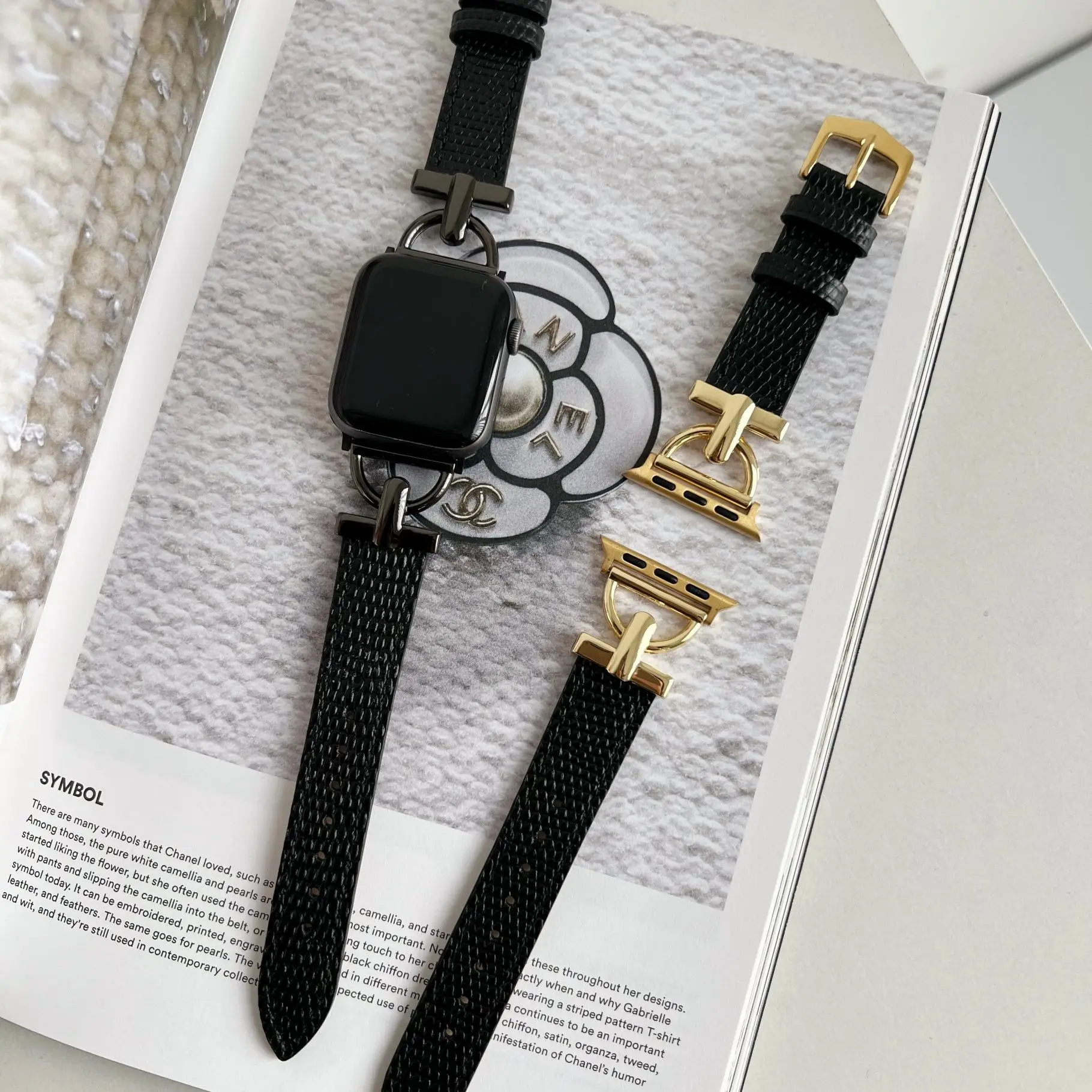 Leather strap For Apple watch band iWatch series 3 4 5 6 SE 7 44mm 45mm 41mm 40mm 42mm 38mm Accessorie wristband correa bracelet