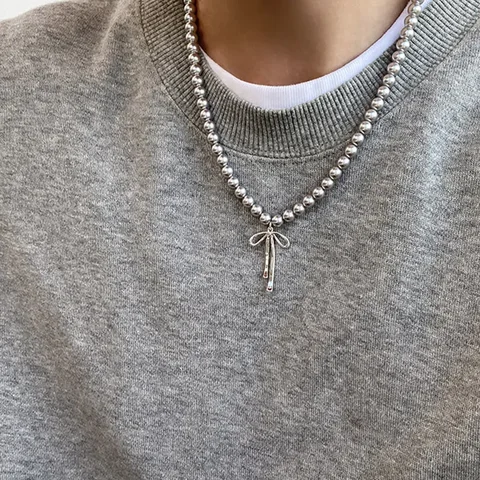 Серьги и ожерелье из цинкового сплава