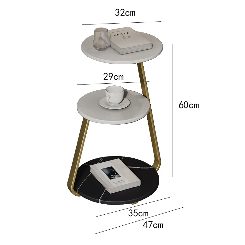Роскошные журнальные столики современный легкий портативный круглый маленький