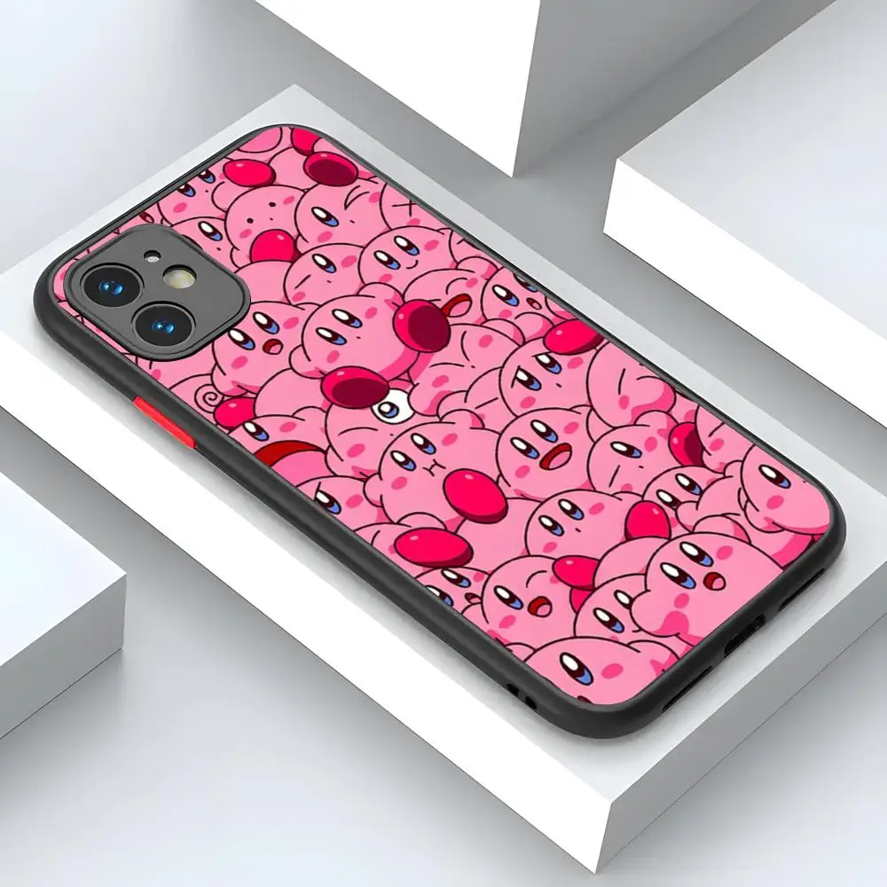Милый чехол для телефона K-Kirbys IPhone 15 16 14 12 13 11 Pro купить XR XS Max Mini X 7 8 Plus матовый