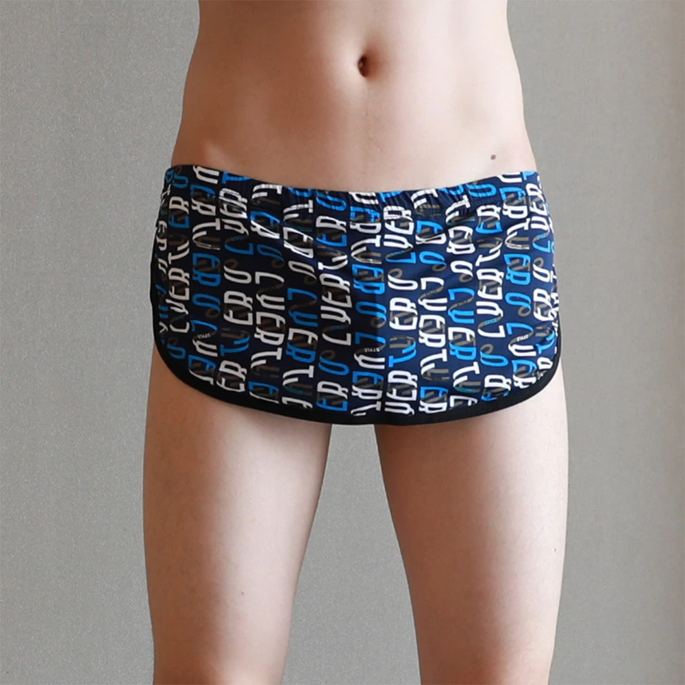 Boxershorts Men Fashion Underwear Boxer Shorts Ice Silk Comfortable Casual Home Arrow Pants Lingerie Трусы Мужские