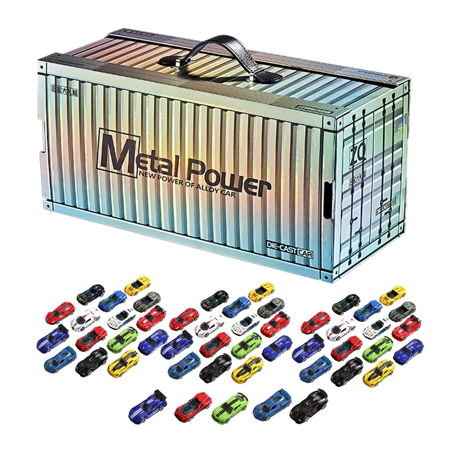 

50 Pieces 1:64 Scale Alloy Car Model Toy for Children Boys Birthday Gifts