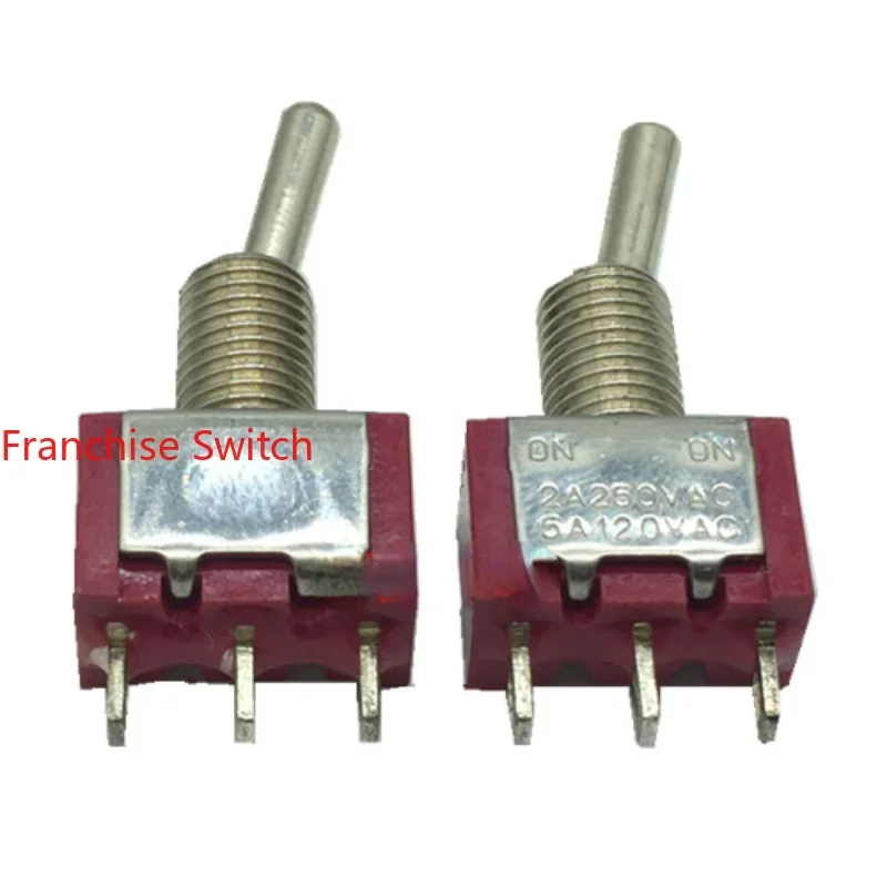 10 шт. высококачественный поворотный переключатель 2 шестерни 3 контакта 2A250VAC 5A120VAC