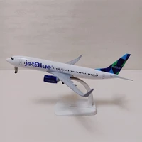 new 20cm alloy metal usa air jet blue jetblue airlines boeing 737 b737 airways diecast airplane model plane aircraft with wheels