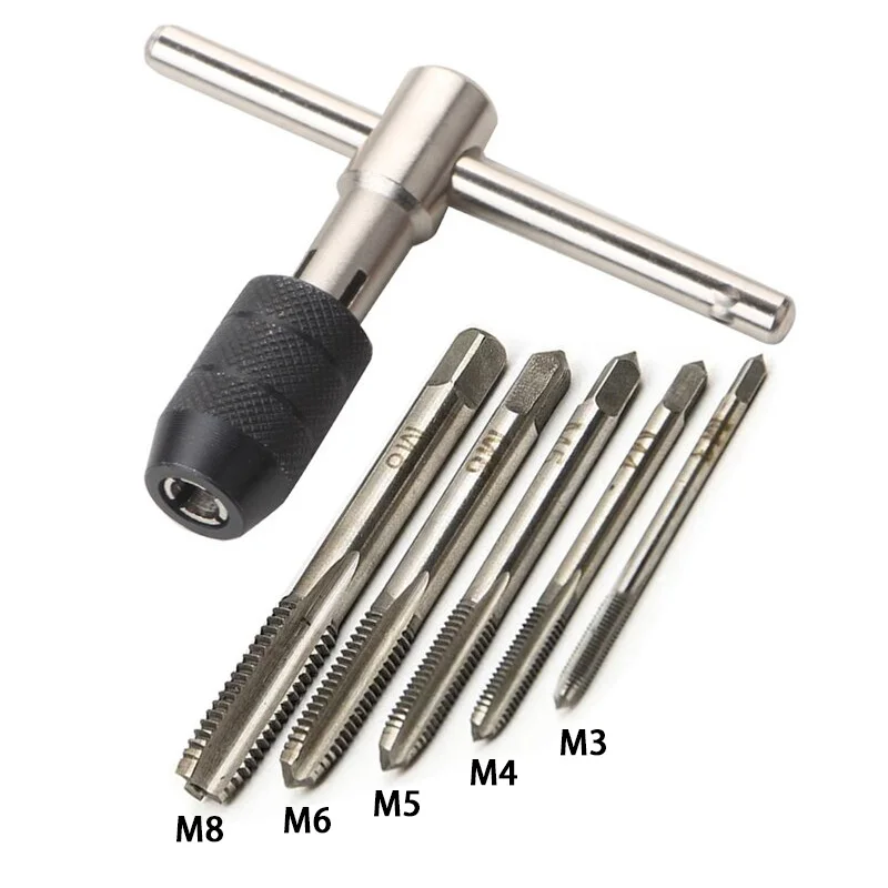 

Фрезер-гаечный, ручной резьбонарезающий инструмент, фрезер M3 M4 M5 M6 M8, набор инструментов «сделай сам»