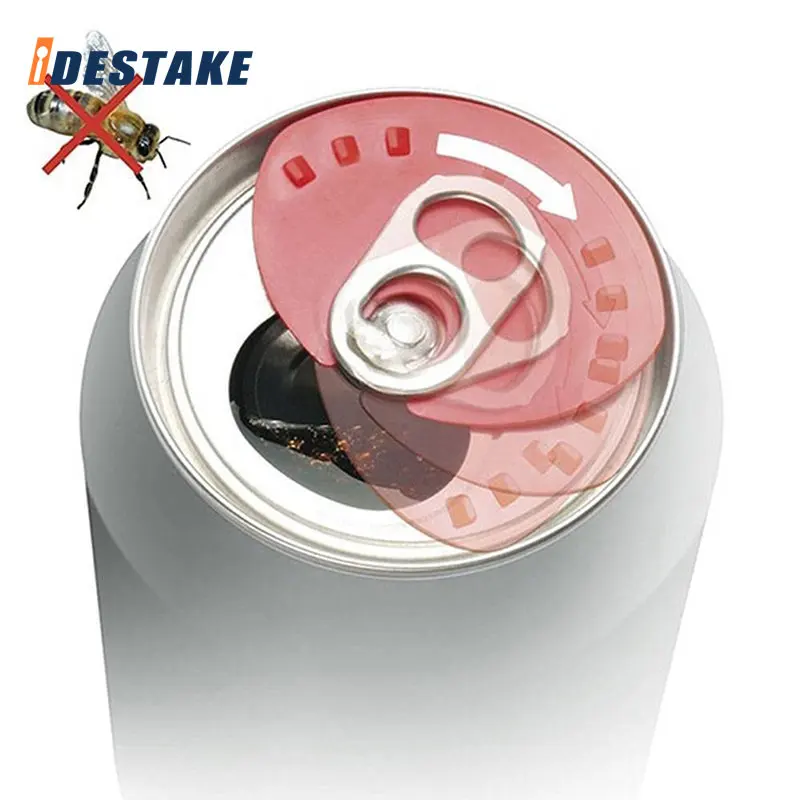 

6pcs Can Convert Beer Soda Savers Tops Snap on Cold Beverage Leakproof Can Caps Lid Dust Free Sealer Anti-Flies Cup Accessories