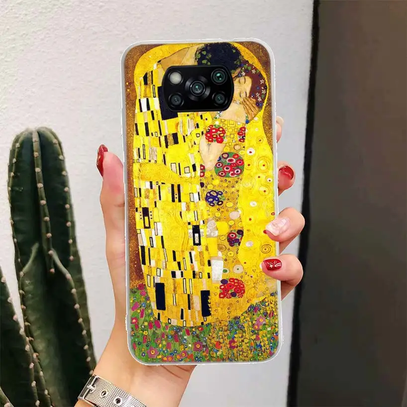 Чехол для телефона Kiss by Gustav Klimt Desig Xiaomi Poco X3 Nfc M3 F3 F1 Mi Note 10 Pro 11 Lite 9 8 CC9 9T 10T A3 A2 A1 11T 11i Fun