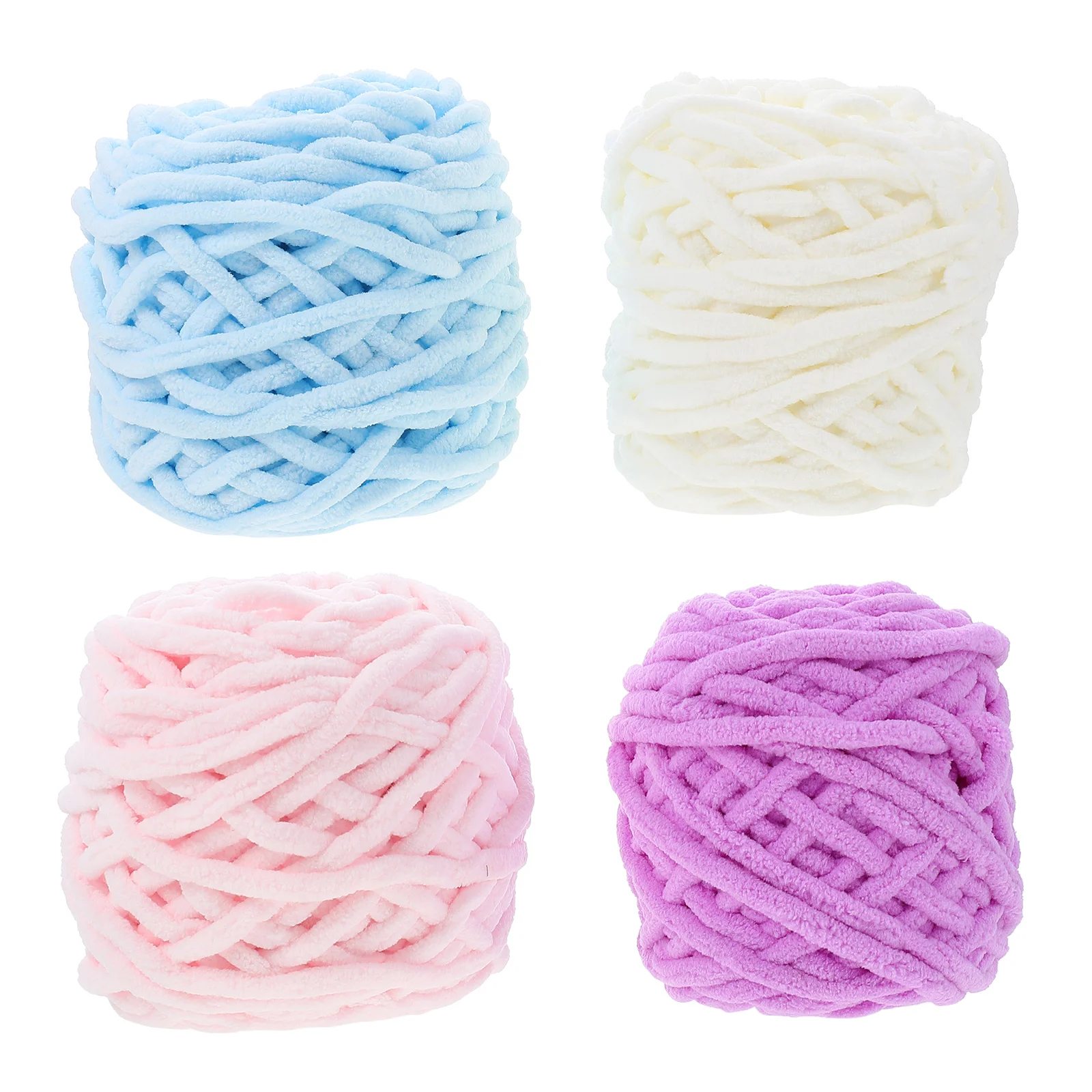 

4 Rolls Of Yarn For Knitting Diy Weave Craft Yarn Hand-knitting Cotton Yarn DIY Yarn Scarf Knitting Yarns Blanket Yarn