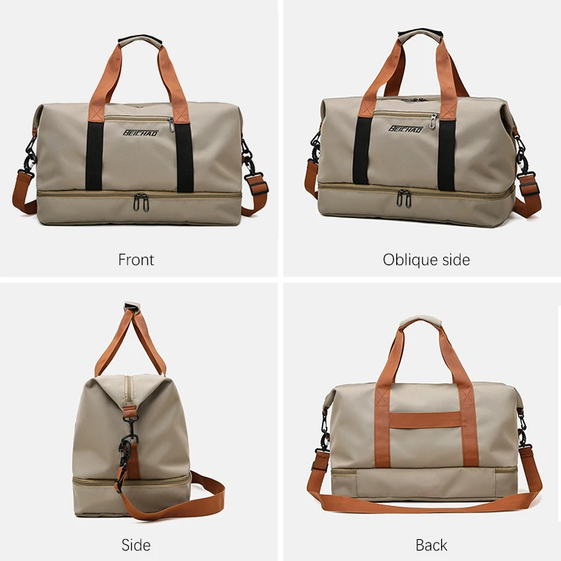 Men Gym Bags For Fitness Training Women Outdoor Travel Bags Large Capacity Sports bag Multifunction Dry Wet Separation Bag