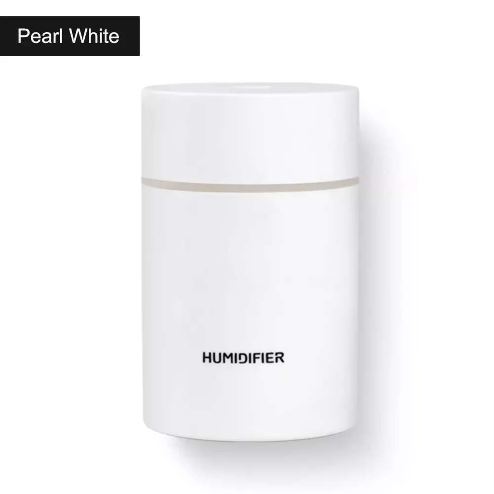 

300ml USB Mini Humidifier Desktop Misting Aroma Diffuser with Night Light 2 Modes Auto Power Off Air Humidifier for Car Office