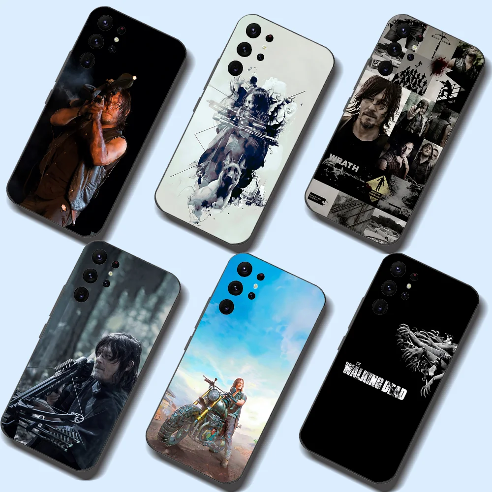 The Walking Dead Daryl Dixon Phone Case For Samsung Galaxy A52 A12 A51 S21 Edge S22ULTRA S23 S20LITE Plus Ultra Black Cover