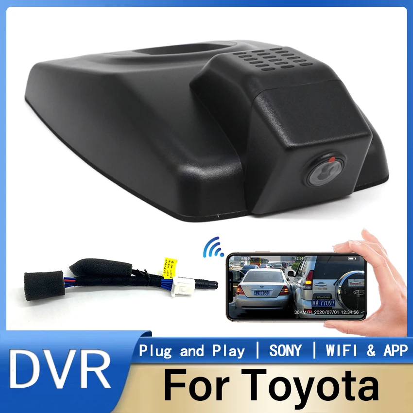 New!Car DVR WIFI Plug And Play Dash Cam HD 1080P Camera Video Recorder For Toyota Rav4 2018 2019 To 2021/Venza Harrier 2021 2022