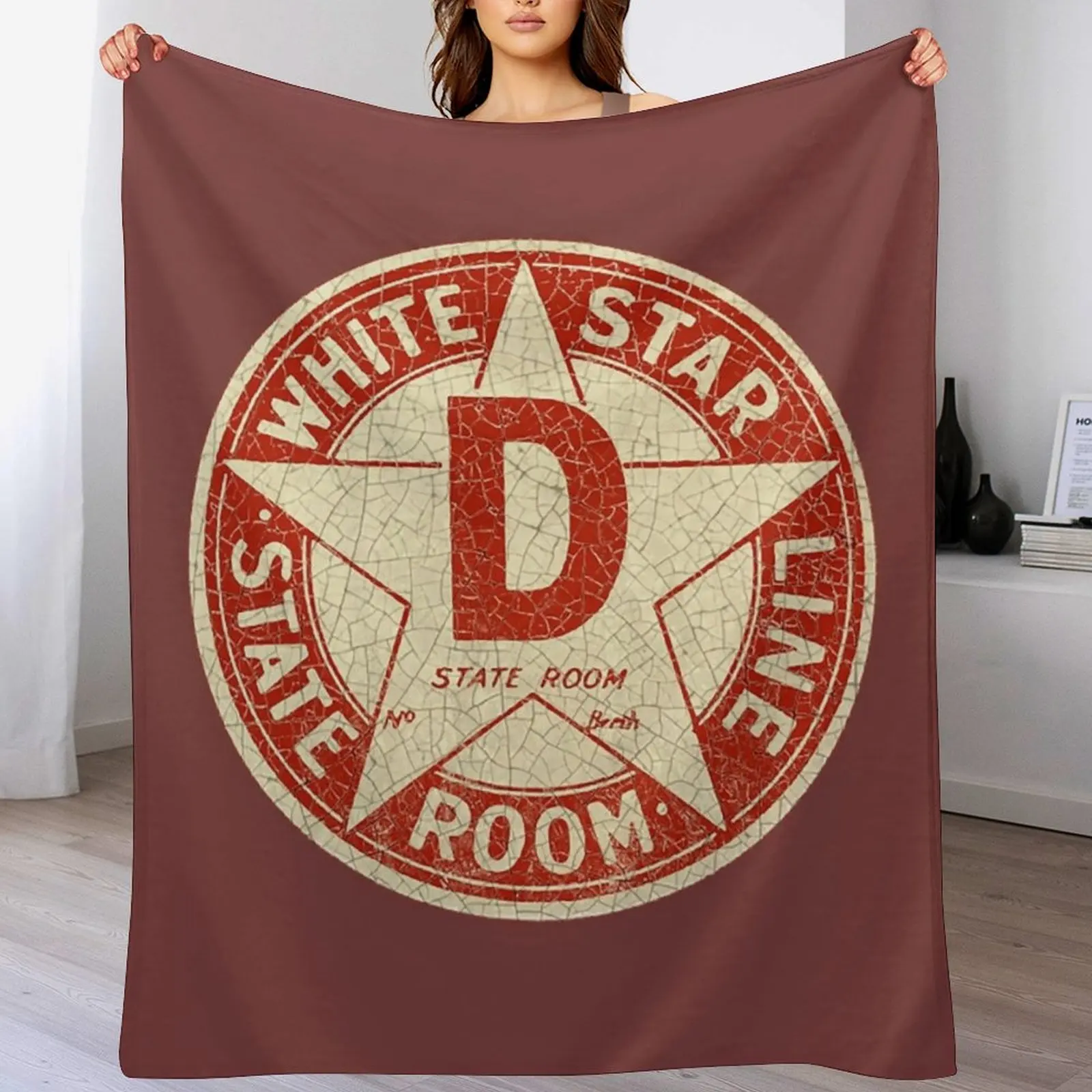 Новая футболка с белой звездной линией белая звезда одеяло со значком тяжелое