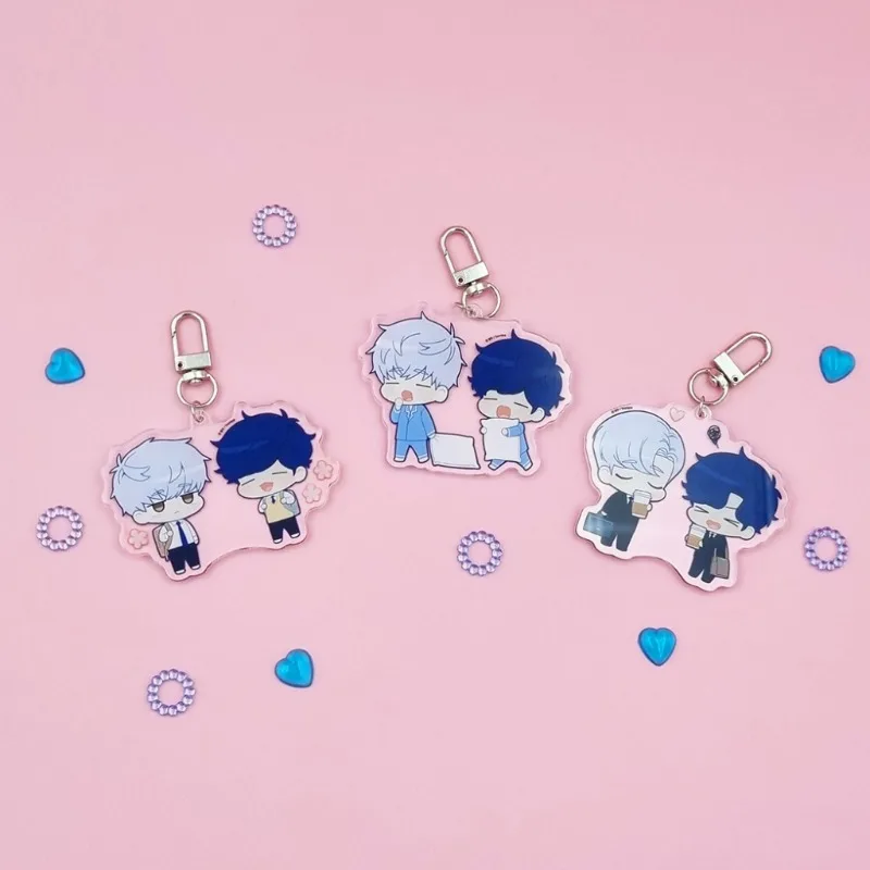 

Cherry Blossoms After Winter Acrylic Keychain Man Korea Anime Key Chain Women Key Holder Cute Couples Keyring Wedding Porte Clef