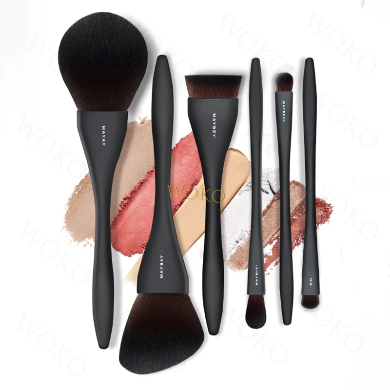 

6pcs Makeup Brush Set Powder Foundation Blush Make Up Brush Small Highlighter Makeup Brush Eyeshadow Smudge Brushes Set