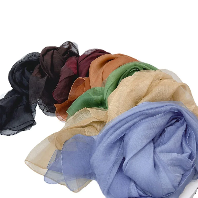 Шелковый женский шарф