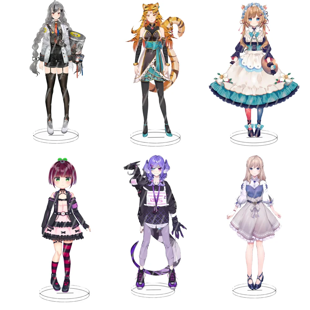 

Anime Luxiem VTuber Figures Acrylic Stand Shu Mysta Luca Ike Vox Character Desk Decor Fan Gifts Cosplay Hot Key Chains